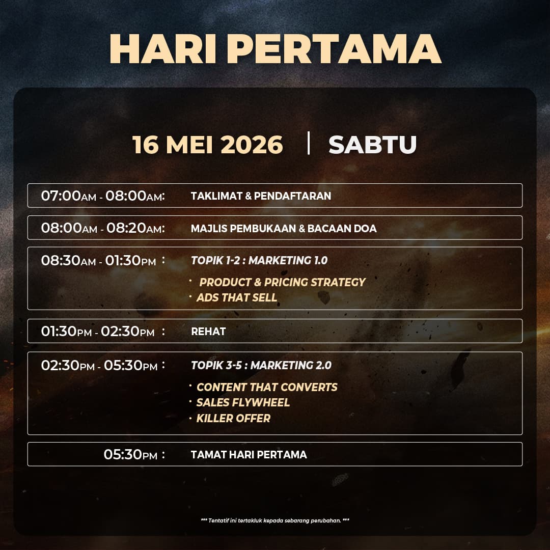Tentatif Day 1